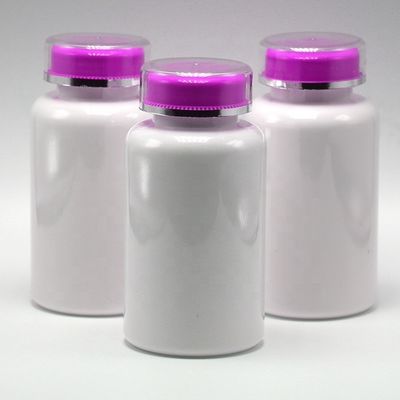 Medicina píldora en polvo cápsula comprimido 90CC PET botella de plástico con tapa de tornillo y servicio OEM