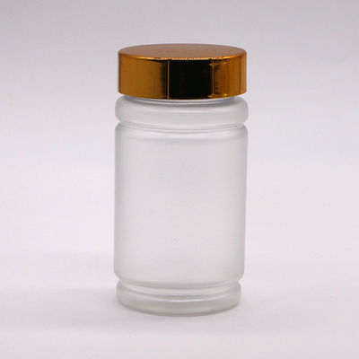 Collar de PET 120 ml Botella de plástico de forma de bambú con tapa de tornillo para píldoras