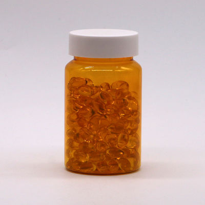 Muestras gratuitas 150ML/CC Botella de plástico PET de color naranja para medicamentos Botella de suplemento de píldoras