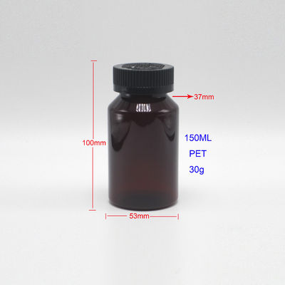 Comprimidos/cápsulas/polvo/píldoras Botella de PET en color personalizado con material de 150 ml/5 oz