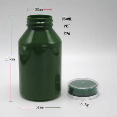 Capacitación para bebés Contenedores de píldoras PET 250 ml Para botellas de medicamentos de farmacia