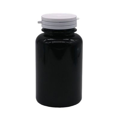 Personalizar el color PET 250ml Botella de plástico redondo para el contenedor de cápsulas de medicina