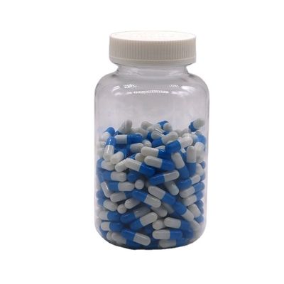 Contenedor de medicamentos PET de plástico de 500 ml con serigrafía y tapa a prueba de niños