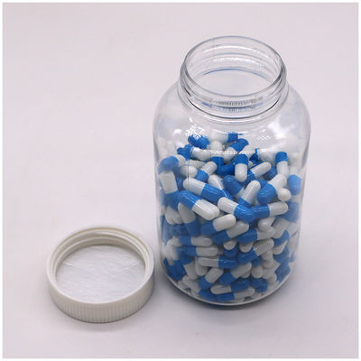Contenedor de medicamentos PET de plástico de 500 ml con serigrafía y tapa a prueba de niños