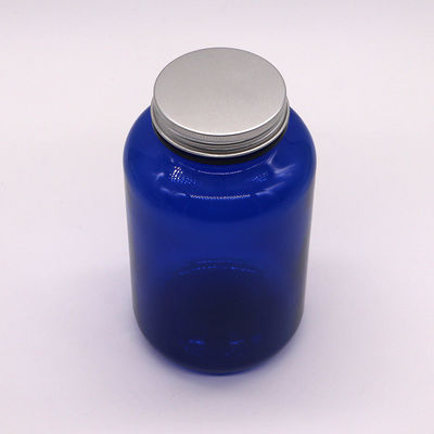 Contenedor de medicamentos PET de plástico de 500 ml con serigrafía y tapa a prueba de niños