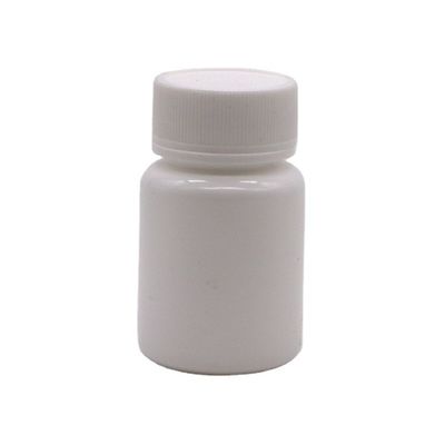 30 ml de HDPE portátil en polvo de plástico blanco Medicina pastillas botellas de pastillas Contenedor con tapa de seguridad infantil