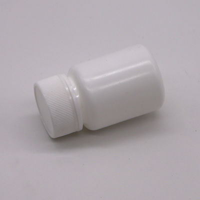 30 ml de HDPE portátil en polvo de plástico blanco Medicina pastillas botellas de pastillas Contenedor con tapa de seguridad infantil