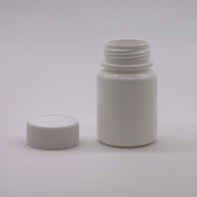 30 ml de HDPE portátil en polvo de plástico blanco Medicina pastillas botellas de pastillas Contenedor con tapa de seguridad infantil
