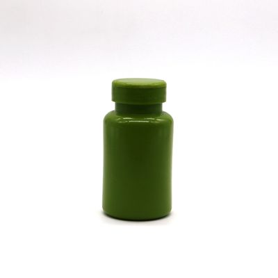 Botella de plástico HDPE de 150 ml 5 oz boca ancha envases de cápsulas vacías con tapa de vuelta