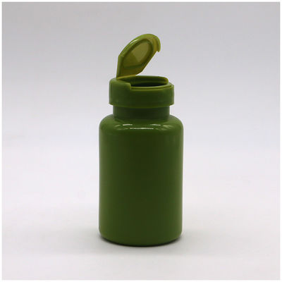 Botella de plástico HDPE de 150 ml 5 oz boca ancha envases de cápsulas vacías con tapa de vuelta