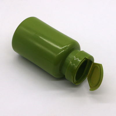 Botella de plástico HDPE de 150 ml 5 oz boca ancha envases de cápsulas vacías con tapa de vuelta