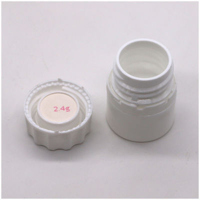 20 ml de cápsula de medicina sólida recargable en HDPE blanco, pastilla, tableta, frasco de plástico para otros medicamentos
