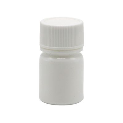 Botella de plástico PE de forma redonda de 10 ml para el almacenamiento de cápsulas de pastillas de medicamento