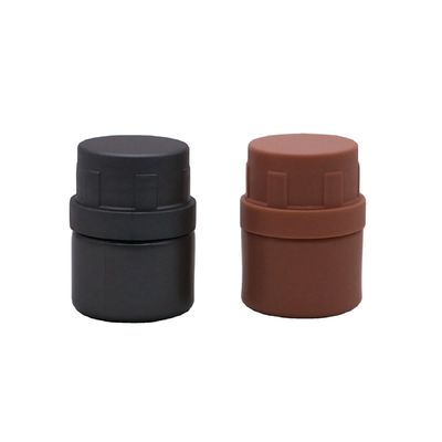 Botella de cápsulas sólidas vacías recargables de 25 ml de HDPE blanco para polvo químico