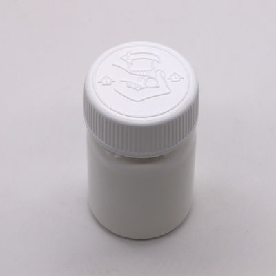 Botella de plástico HDPE de 40 ml de pequeña capacidad con tapa de tornillo e impresión de etiquetas personalizadas