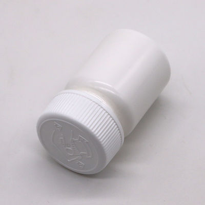 Botella de plástico HDPE de 40 ml de pequeña capacidad con tapa de tornillo e impresión de etiquetas personalizadas