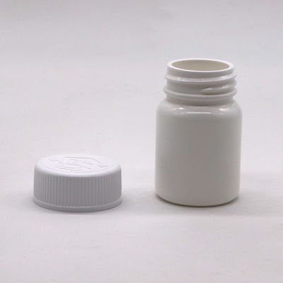 Botella de plástico HDPE de 40 ml de pequeña capacidad con tapa de tornillo e impresión de etiquetas personalizadas