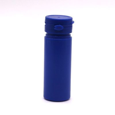 Botella de plástico HDPE de forma redonda de 50 ml para almacenamiento de suplementos de medicina de color personalizados