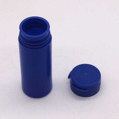 Botella de plástico HDPE de forma redonda de 50 ml para almacenamiento de suplementos de medicina de color personalizados