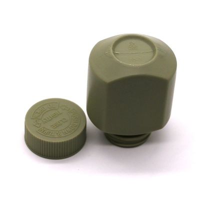 Botellas de plástico cuadrados HDPE de 60 ml con tapa a prueba de niños para tabletas y cápsulas orgánicas