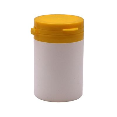 Contenedor de suplemento vitamínico Botella de medicamento de HDPE de 70 ml con tapa desmontable
