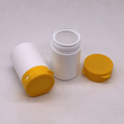 Contenedor de suplemento vitamínico Botella de medicamento de HDPE de 70 ml con tapa desmontable