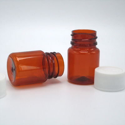 Botella de plástico PET de 25 ml con tapas de seguridad para niños y opciones de color personalizadas