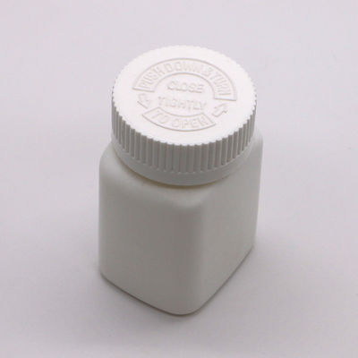 Vidrio de plástico de forma cuadrada de 85 ml de HDPE para medicamentos