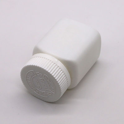 Vidrio de plástico de forma cuadrada de 85 ml de HDPE para medicamentos