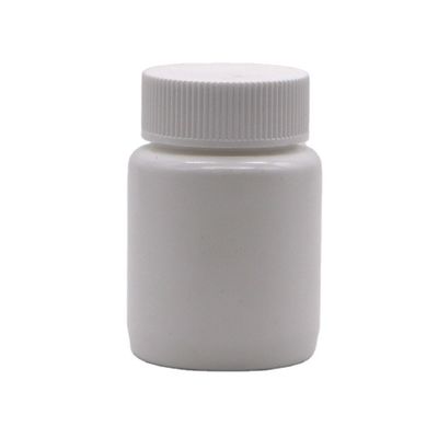 Botella médica de HDPE con tapa de tornillo de plástico 95CC/ML para cápsulas vacías de píldoras de grado farmacéutico