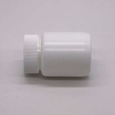Botella médica de HDPE con tapa de tornillo de plástico 95CC/ML para cápsulas vacías de píldoras de grado farmacéutico