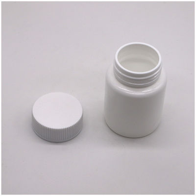 Botella médica de HDPE con tapa de tornillo de plástico 95CC/ML para cápsulas vacías de píldoras de grado farmacéutico