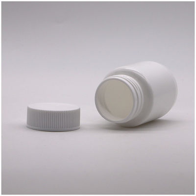 Botella médica de HDPE con tapa de tornillo de plástico 95CC/ML para cápsulas vacías de píldoras de grado farmacéutico