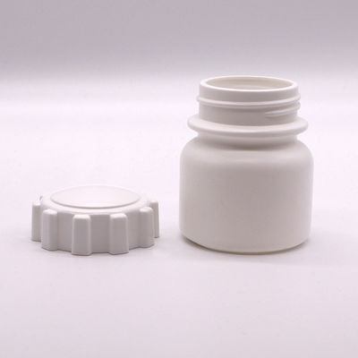 Botella de plástico PE de forma redonda para medicamentos