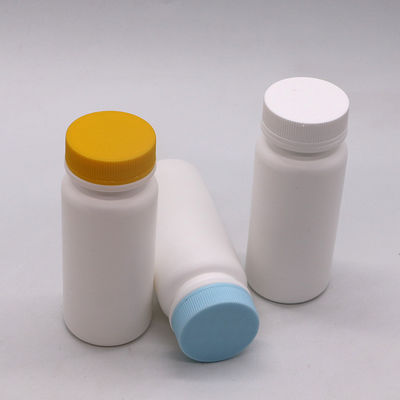 Material del cuello HDPE 120ml Botella de plástico blanco para píldora Cápsula de vitamina 120CC vacía