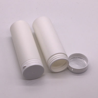 Contenedor de suplemento vitamínico en HDPE de 120 ml con tapa a prueba de rotura y cuerpo recto