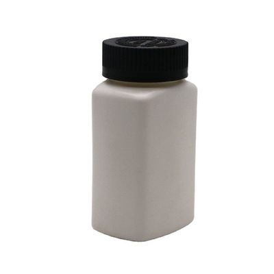 CAP de tornillo 120mL HDPE Cuadrado de forma personalizada de color vacío botella de pastillas de medicina Contenedor