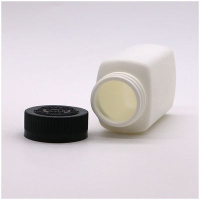 CAP de tornillo 120mL HDPE Cuadrado de forma personalizada de color vacío botella de pastillas de medicina Contenedor