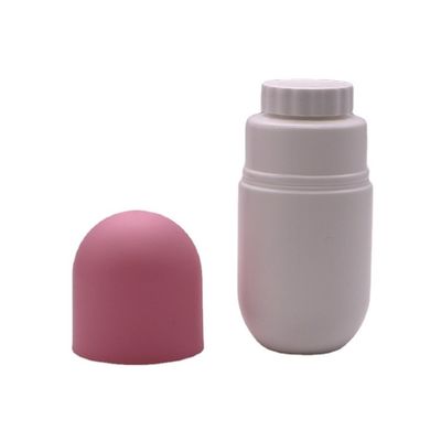 Botella de plástico en forma de cápsula de 130 ml de HDPE para suplementos dietéticos de nutrición Impresión en pantalla