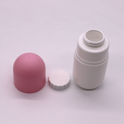 Botella de plástico en forma de cápsula de 130 ml de HDPE para suplementos dietéticos de nutrición Impresión en pantalla