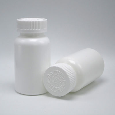 Colores personalizables Botella de cápsulas de plástico HDPE de 150 ml con sello térmico y tapas