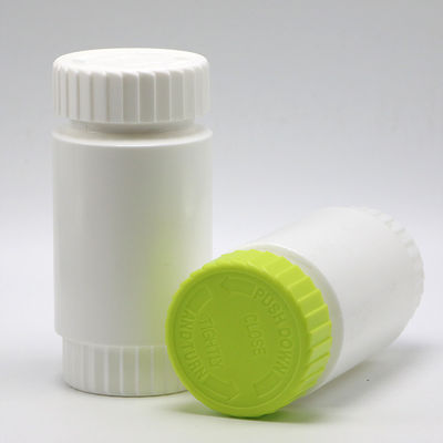 HDPE 175mL Botella de plástico PE de forma redonda para medicamentos y suplementos de almacenamiento Material HDPE