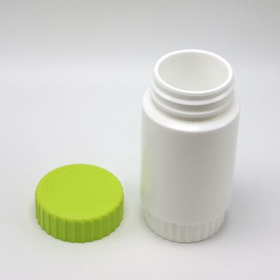 HDPE 175mL Botella de plástico PE de forma redonda para medicamentos y suplementos de almacenamiento Material HDPE