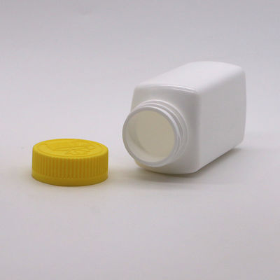 6OZ 180ml HDPE Tableta de forma cuadrada Botella de medicamento para medicina Nutrición dietética