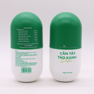 Material del cuello cápsula de HDPE 6 oz botellas de plástico mate vacías con tapa de tornillo