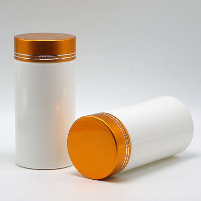 Farmacia Botellas de plástico HDPE de 200 ml con tapa de tornillo y forma de cilindro recto