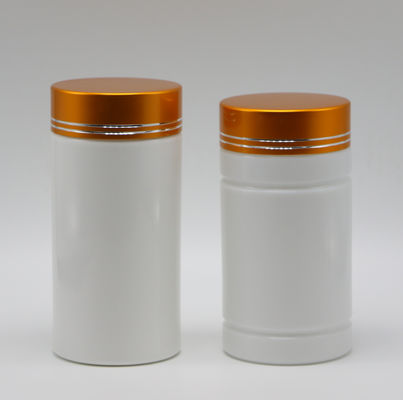 Farmacia Botellas de plástico HDPE de 200 ml con tapa de tornillo y forma de cilindro recto