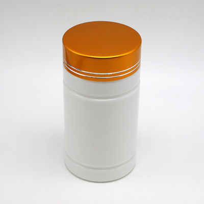 Farmacia Botellas de plástico HDPE de 200 ml con tapa de tornillo y forma de cilindro recto