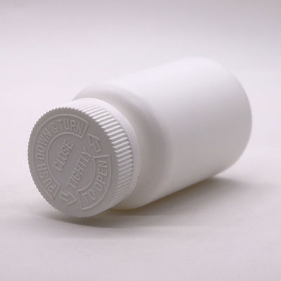 Botella HDPE con tapa de tornillo para almacenar las píldoras y cápsulas de forma segura