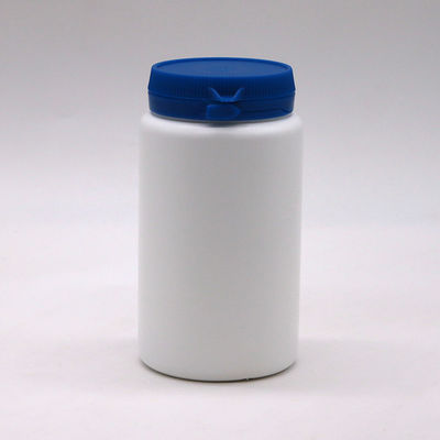Botella redonda de plástico HDPE de 250 ml para suplemento de cápsulas